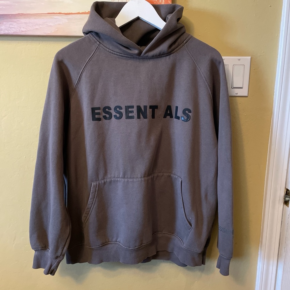 Fear of God Essentials Brown Hoodie Oversize Mens Medium